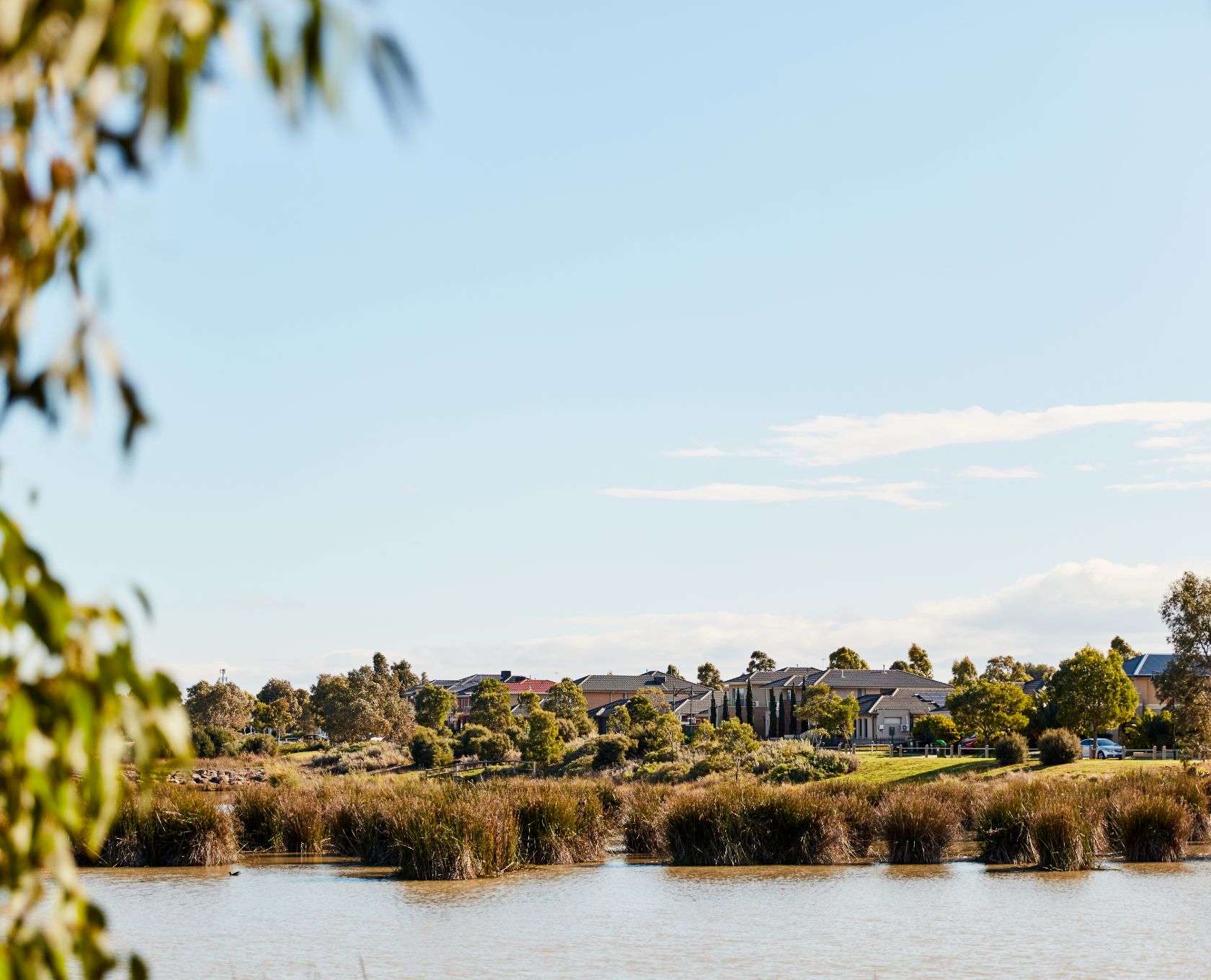Bluestone, Tarneit looking from the lake to the street