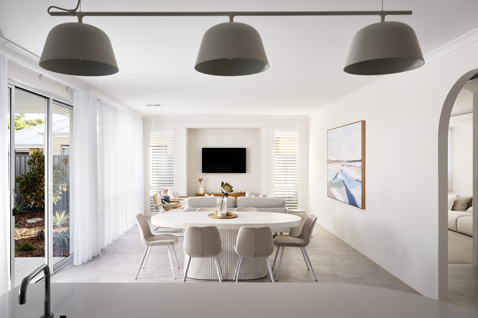 Plunkett Homes The Shorehousedining and living areas
