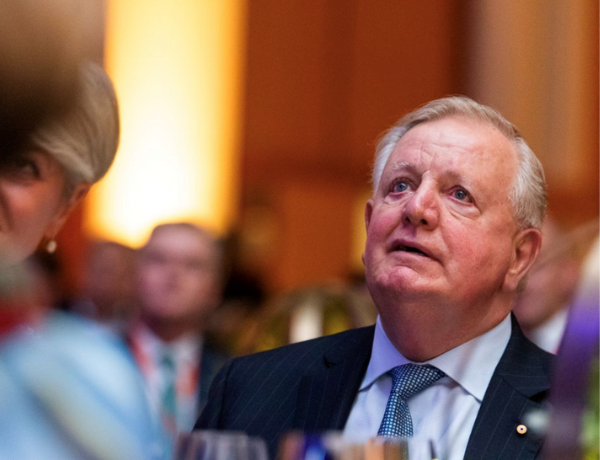 Chief Executive Nigel Satterley AM inducted into the Property Council of Australia Hall of Fame accepting his award