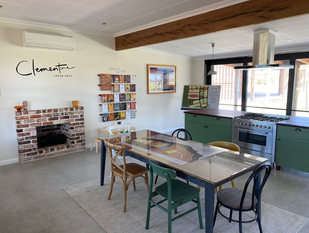 Clementine, Upper Swan inside the land sales office