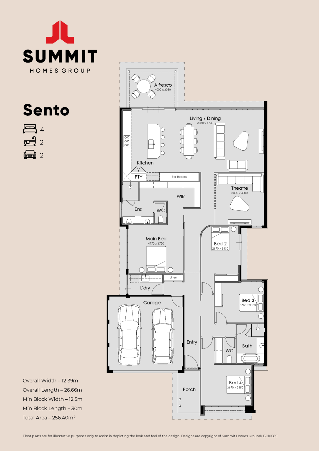 Summit The Sento flooplan