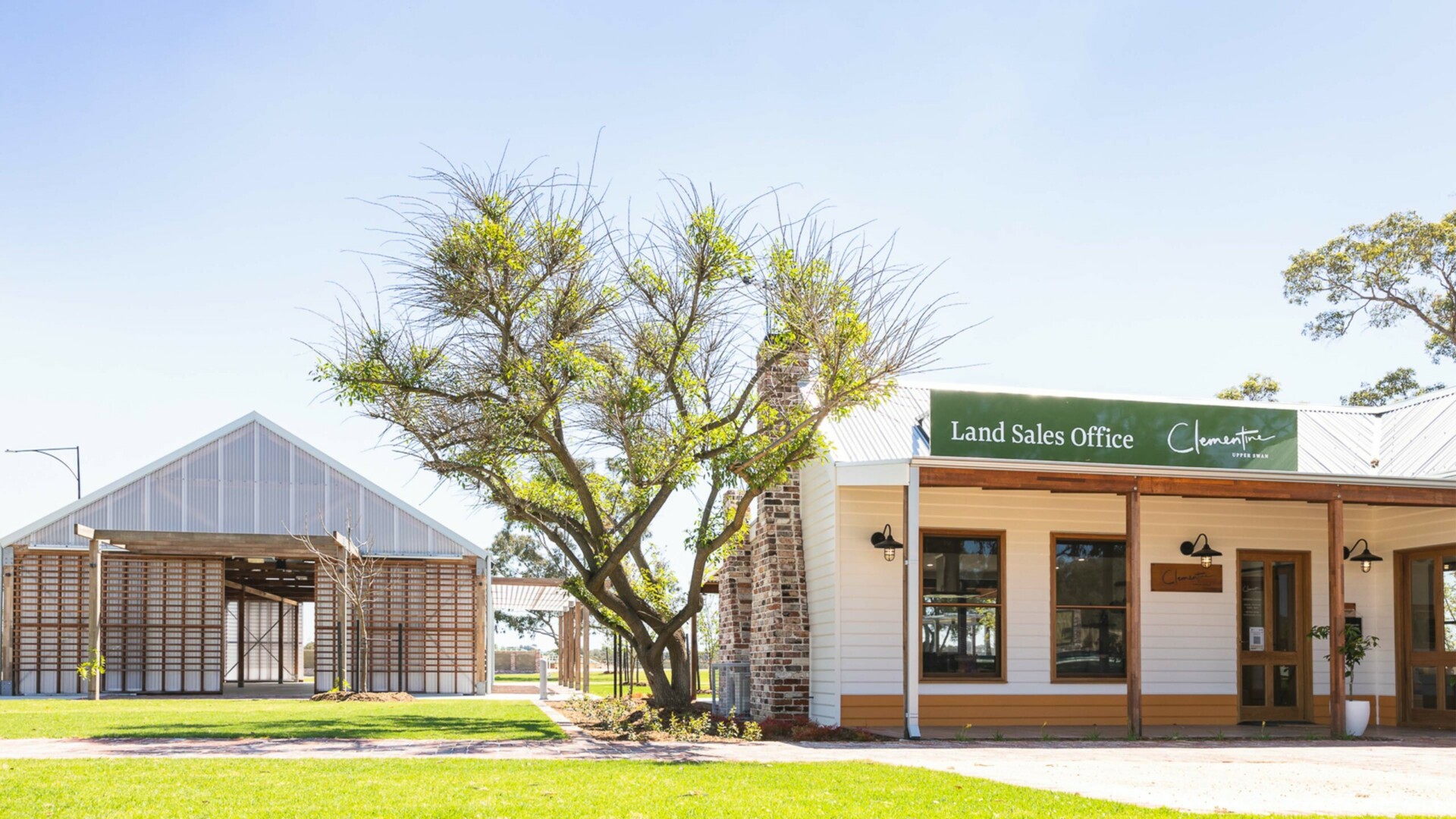 Clementine, Upper Swan land sales office and shed space