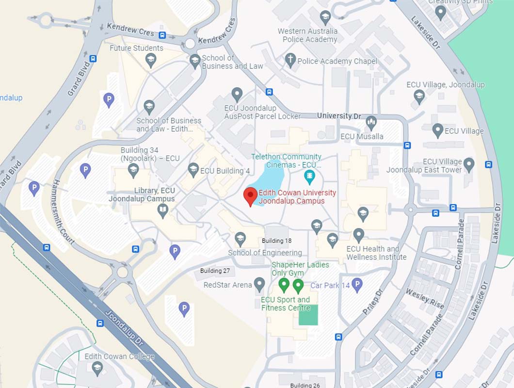 Schools in and around Eglinton map of Joondalup education precinct