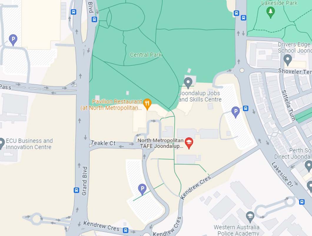Schools in and around Eglinton map of ECU Joondalup