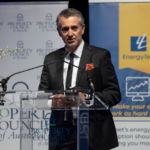 Sandy accepting Property Council Award for Beaumaris Beach