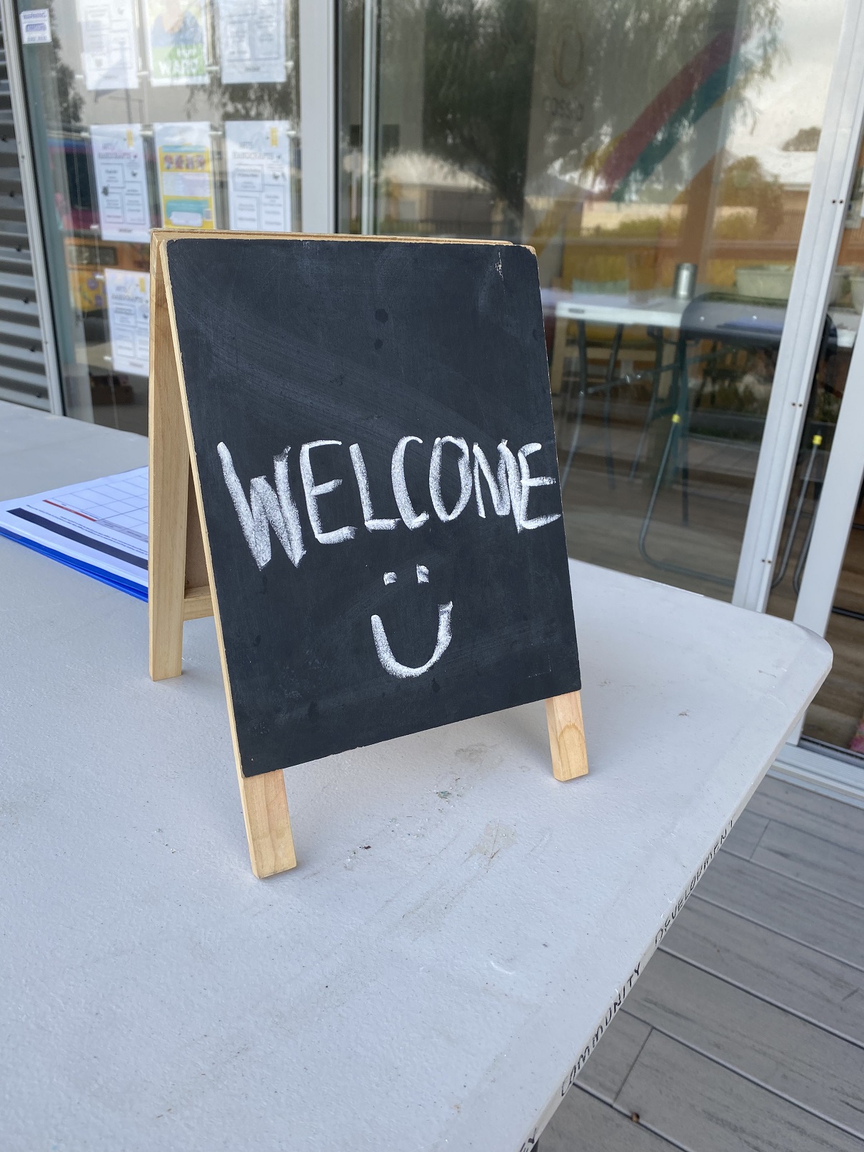 Welcome sign
