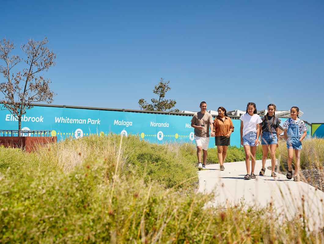 Walking through Ellenbrook near Clementine