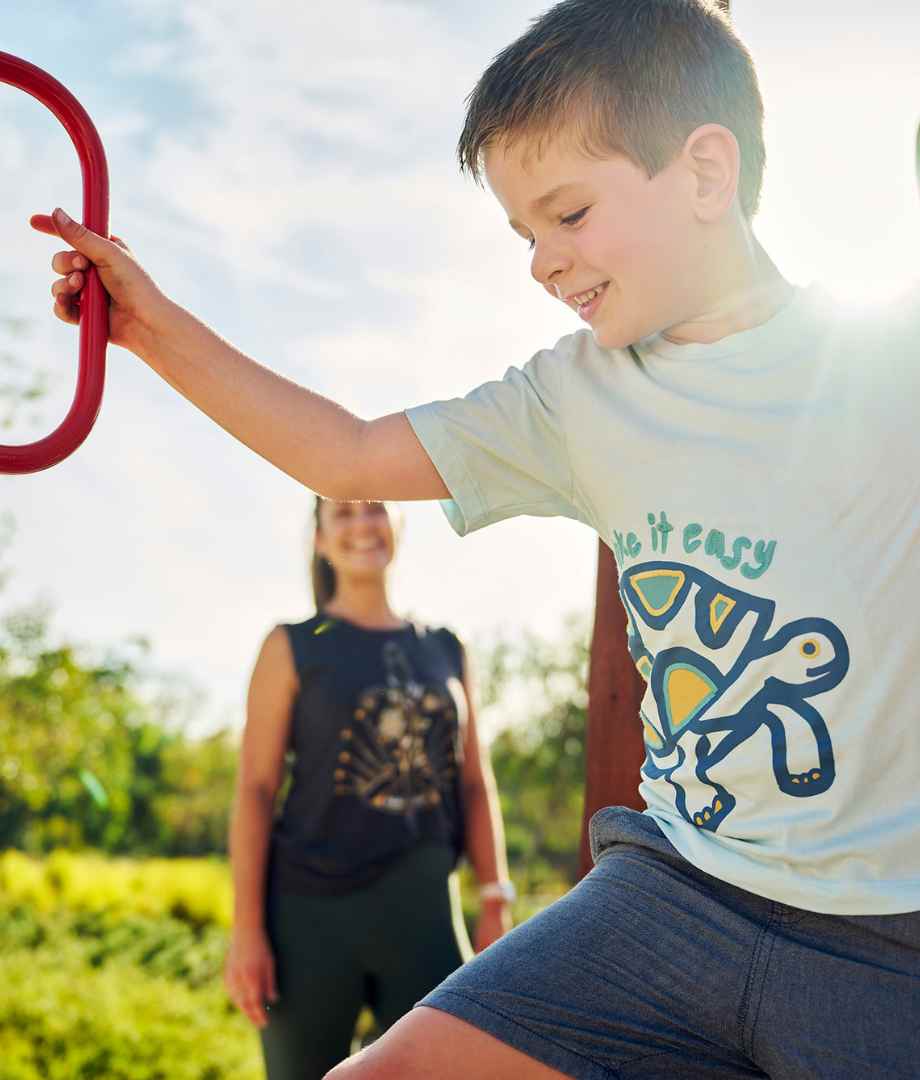 Child playing on playground at Clementine in Upper Swan