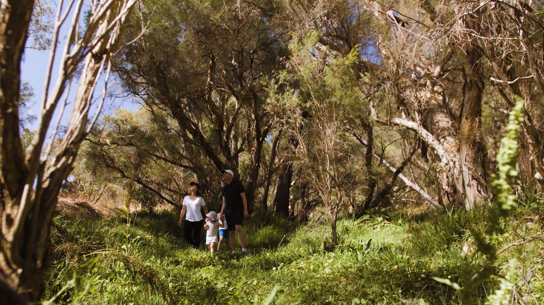 Clementine Upper Swan young family walking through nature strip