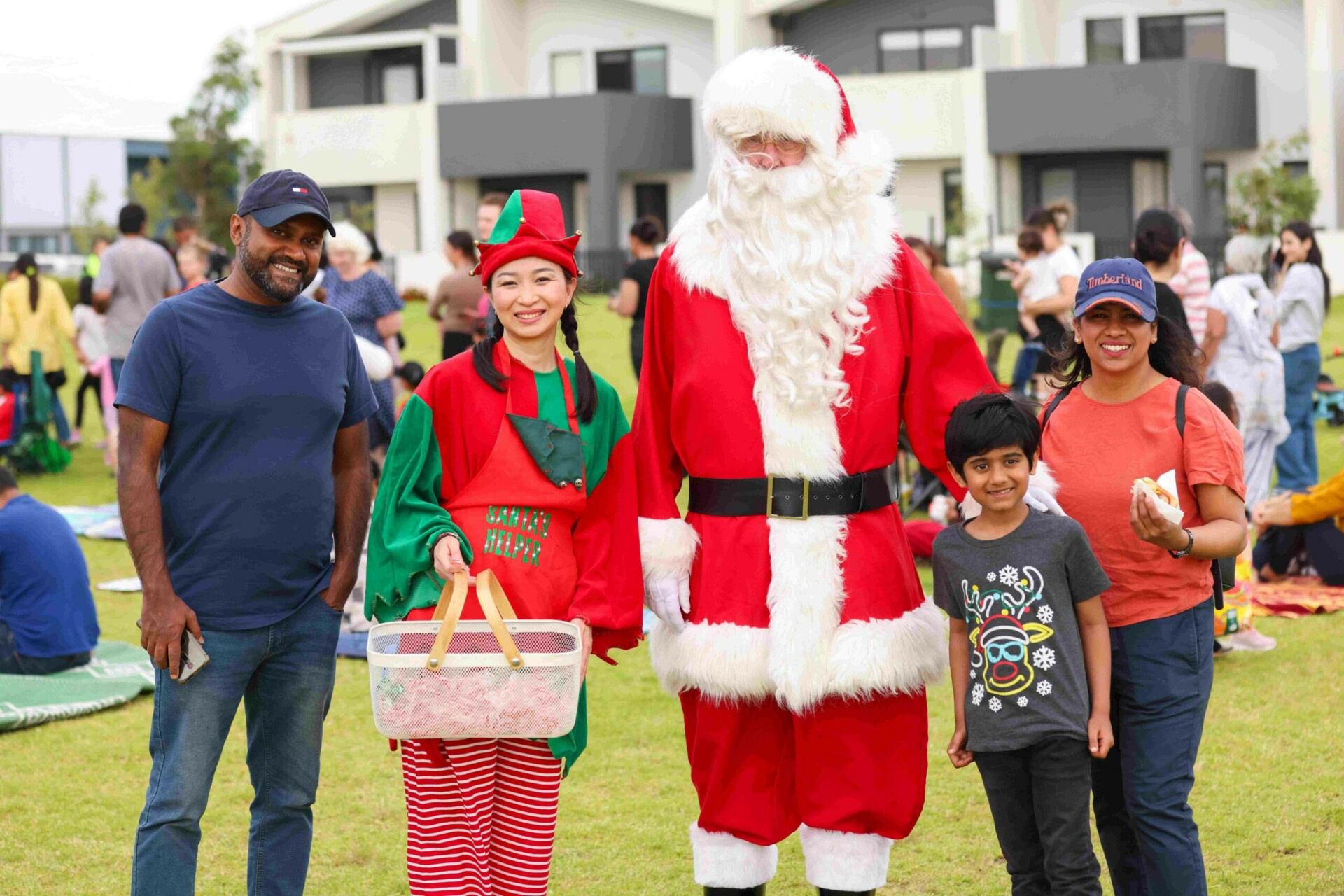 Arcadia Christmas movie night Santa