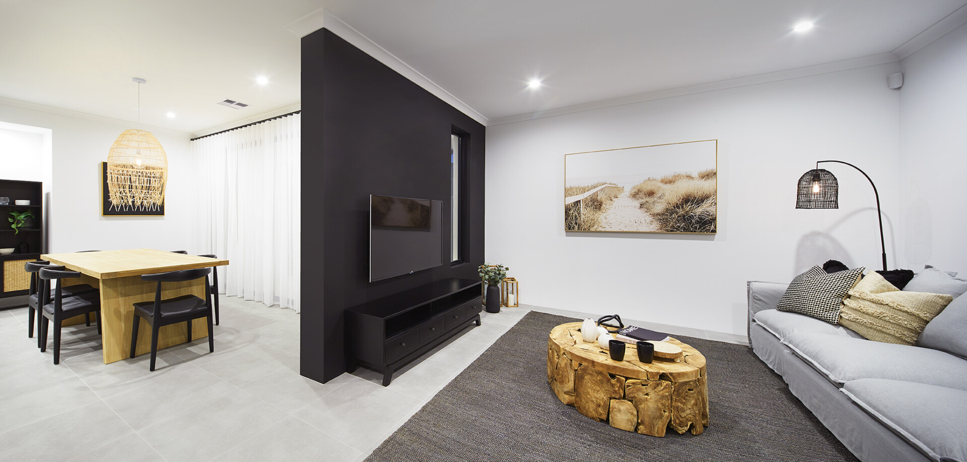 Blueprint Homes The Selacosa tv living room