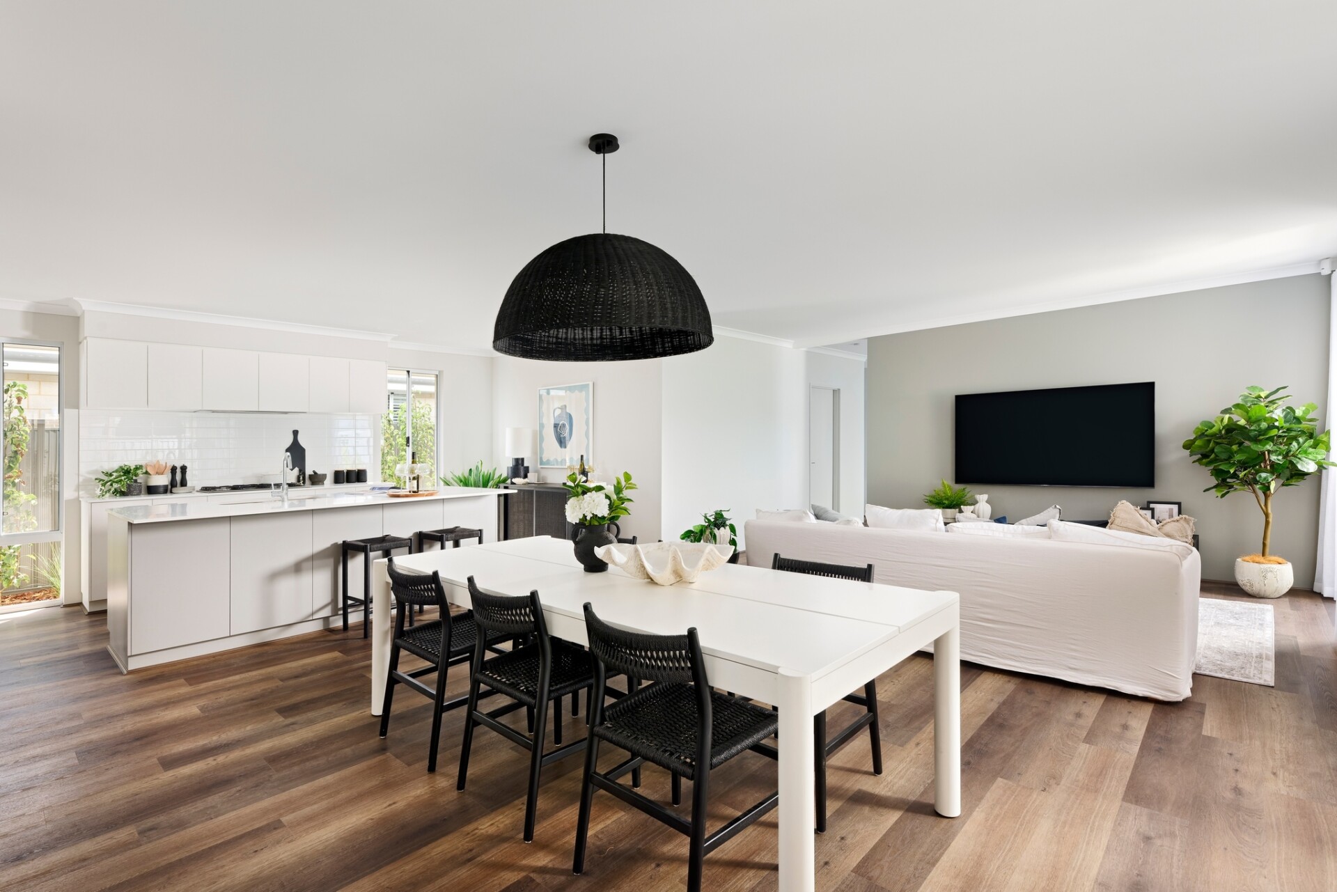Celebration Homes The Shoreline kitchen, dining and lounge room