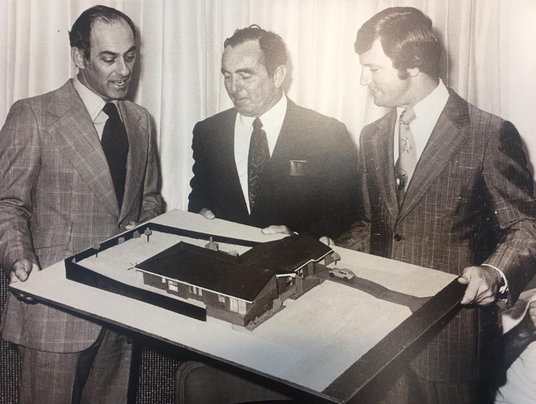 Nigel Satterley with colleagues