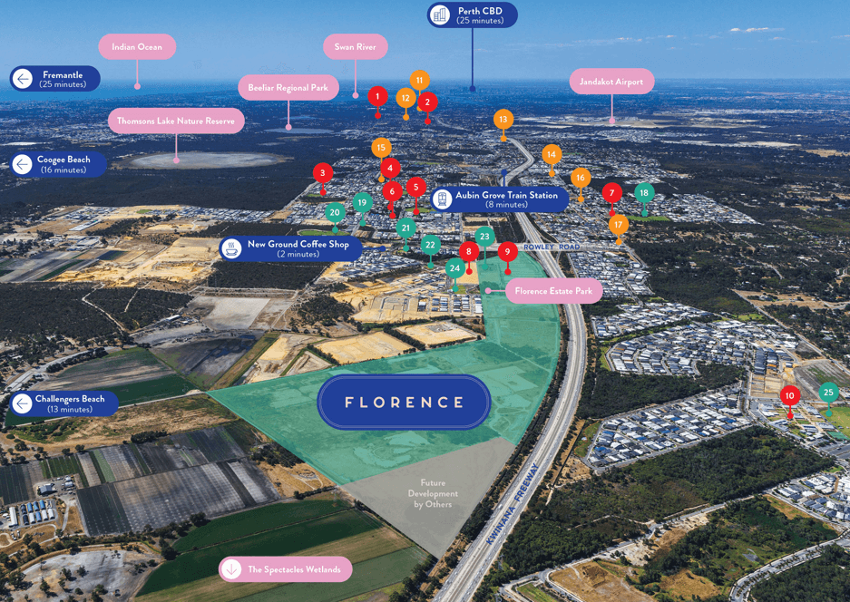Florence amenities map