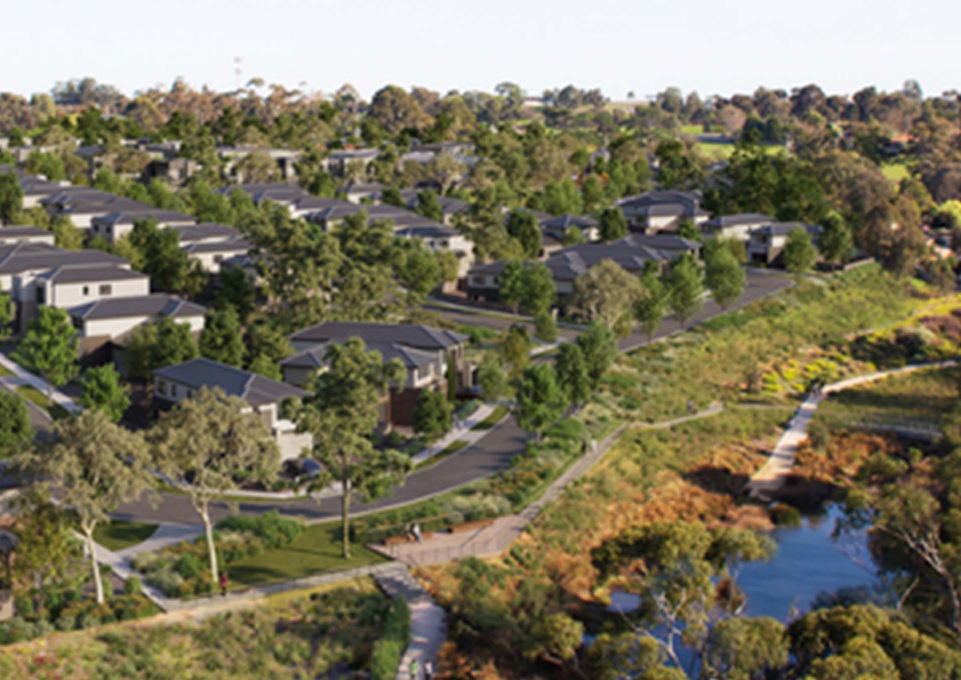 St Helena Place, VIC artist impression aerial image