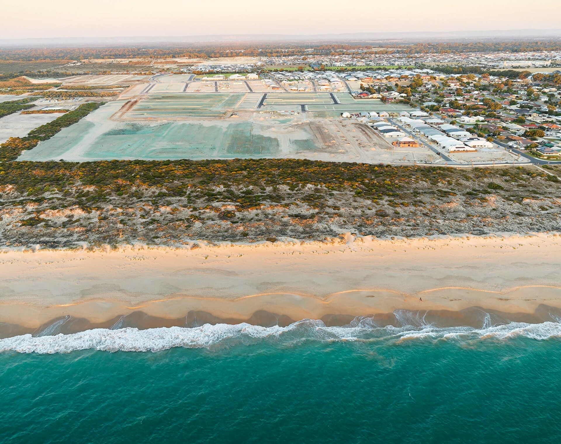 Seaside, Madora Bay aerial view of development