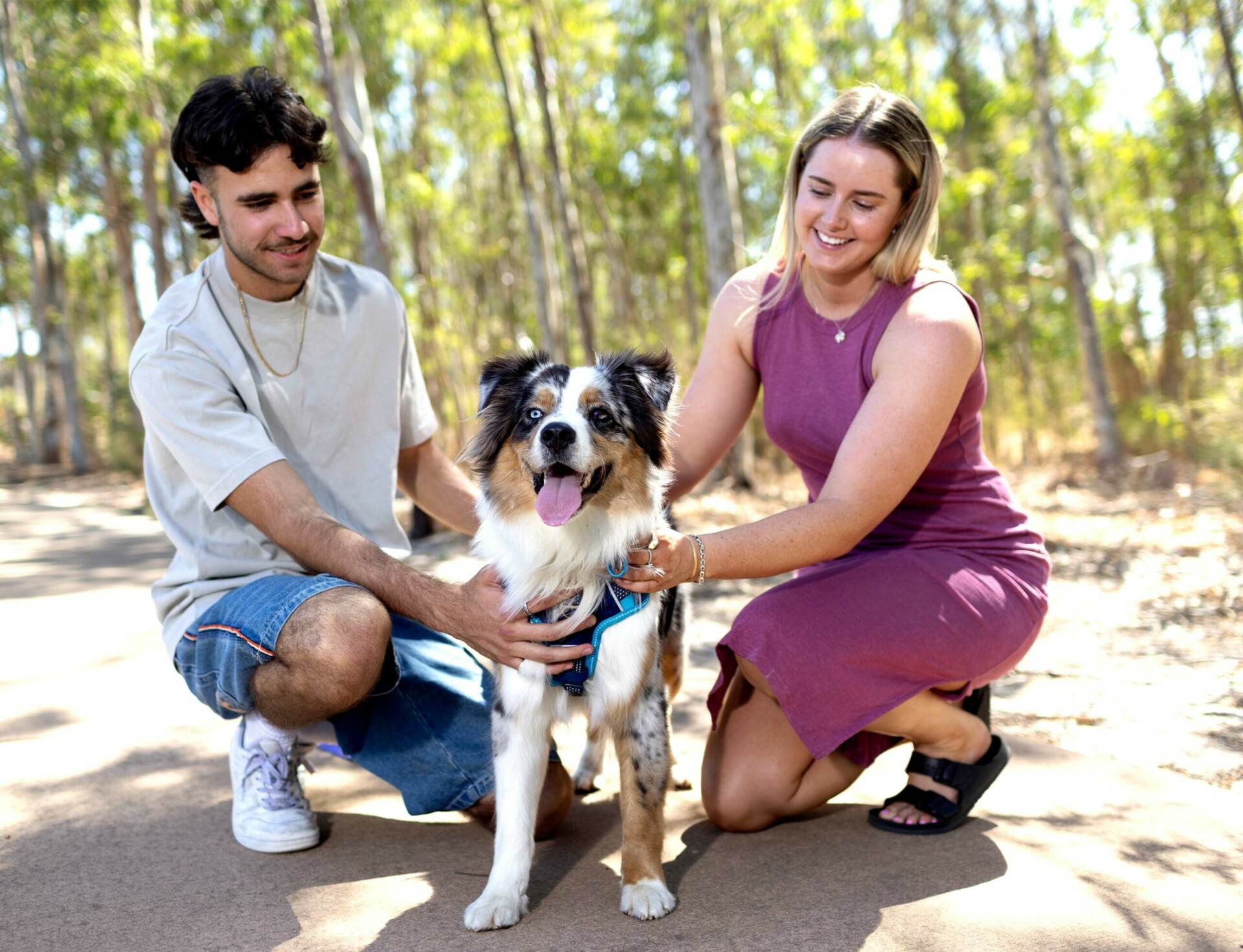 The Glades, Byford young couple and their dog