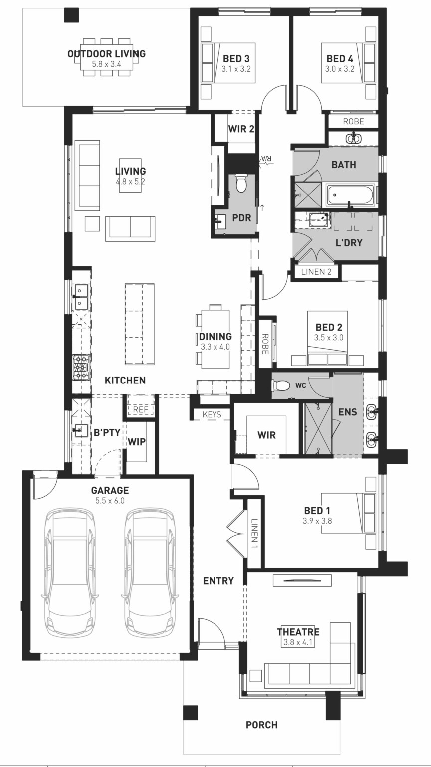 Boutique Homes Seville 28 Tribeca floorplan