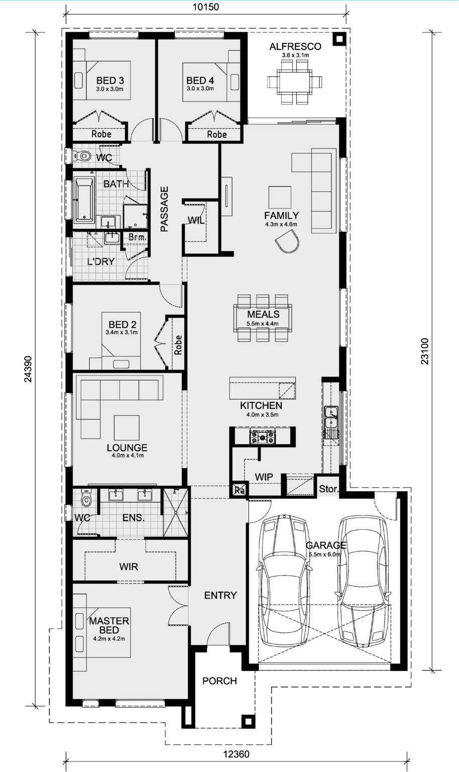Mimosa Homes Goldfields 227 floorplan