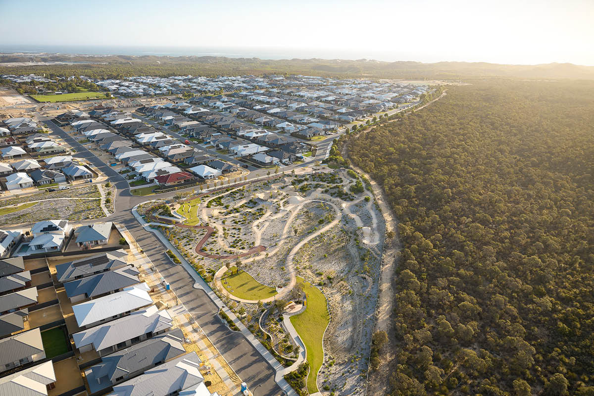 Allara, Eglinton aerial view of BMX track