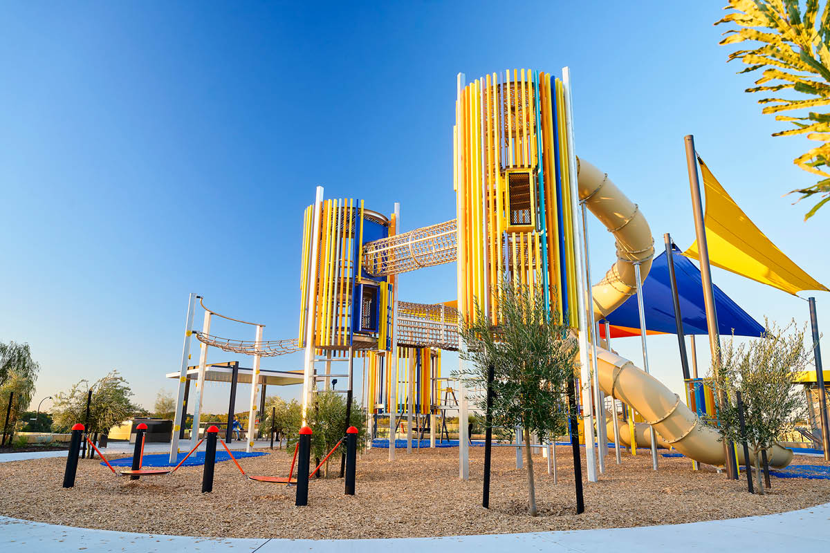 Allara Taarak Park climbing equipment and slide