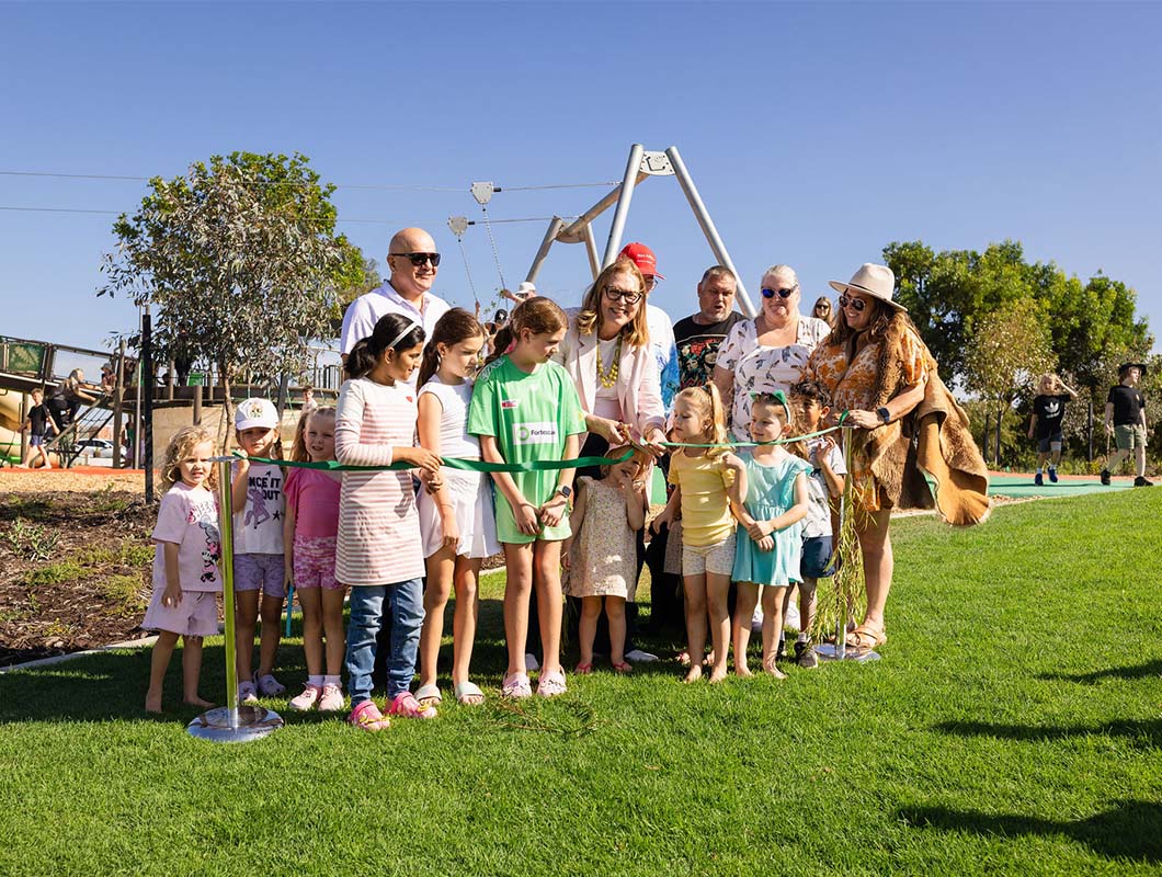 Catalina Green Expedition park opening, cutting of ribbon