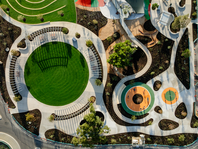 catalina green estate park from above